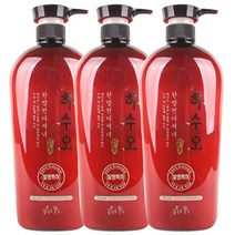 [100%홍삼원액] 꽃을든남자 하수오 한방 샴푸/린스 1000ml [옵션 수량별 선택], 린스3개