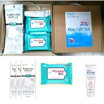 방역용 선물세트 KF94 마스크 위생물티슈 손세정제70ml 선물용 박스포장 단체주문, 단품