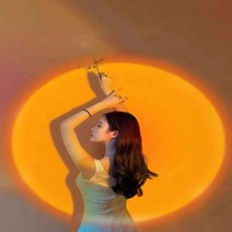 감성 선셋 석양 인공 태양 LED 프로젝션 조명 무드등, 본상품선택