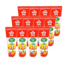 뽀로로 유아 치약 사과향, 90g, 12개입