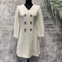 시슬리 더블 트위드 니트 원피스 SAKO06011 IV