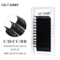 속눈썹 붙이기 연장 셀프 25mm 개별 속눈썹 자연스러운 부드러운 볼륨 인조 밍크 클래식 수제 한국 실크 용품, D_0.25mm | Mix15-20mm | 협력사