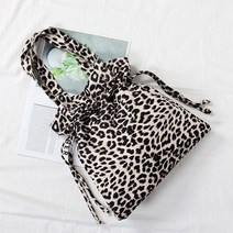 [∂LL7] 호피 무늬 버킷 숄더백 레오파드 에코 가벼운 가방 학생 에백 복조리 데일리 겨울 여성 쇼퍼 복백_h§eEA
