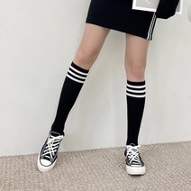 퍼니걸스 9999 여성 삼선반장 니삭스 양말 4켤레 국산양말
