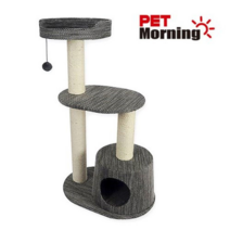 오너클랜 D18 2기둥 3단 직조 캣타워