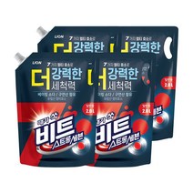 비트 스트롱세븐 액체 세탁세제 리필 2L 일반용 x4개 액체세탁세제, 4개
