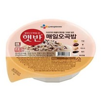 CJ제일제당 저녁메뉴추천 햇반 매일오곡밥 즉석조리 210g 가정간편식 자취음식 간단한아침메뉴 탕비실, 6개
