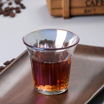 공급 새로운 전기 도금 다채로운 라떼 커피 컵 유리 전자 레인지 가열 높은 붕규산염 유리 컵, 화려한 라떼 컵 도금, 150 ml