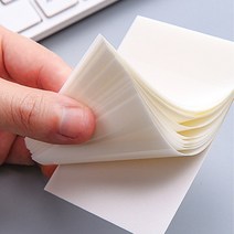 반투명 메모지 포스트잇 냉장고 투명 꽂이 접착 패드 점착 방수, 단일품목