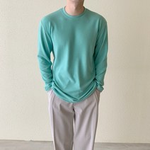 모모코 탱글 소프트 라운드 니트 티셔츠 (10color) 긴팔