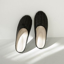 발편한 라탄 매듭 장식 뮬 1cm 여성 슬리퍼