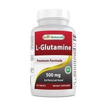Best Naturals 글루타민 L-Glutamine 500 mg 250 Tablets, 250 Count (Pack of 1)