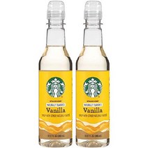 스타벅스 내추럴 맛 커피 시럽 바닐라 12.17 FL OZ 병 (2병 팩)