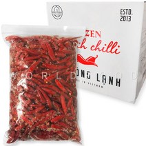 베트남 냉동고추 땡초 OT CAY DONG LANH frozen chili 12KG(1KGX12EA), 12팩, 1kg