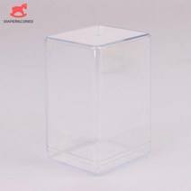 피규어전시장 레고 전시장 피규어 진열장 뚜껑이 있는 투명 아크릴 상자 플라스틱 정리함 선물 포장 식품 사탕 보관 용기 가정용 장난감 디스플레이, [02] Transparent