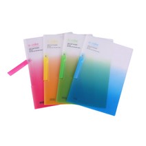 희망화일 A4 PP 원클립 A4화일, 노랑