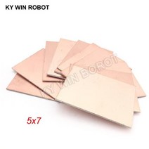 광확산아크릴 광확산pc 불투명아크릴 FR4 PCB 57cm 양면 구리 클래드 플레이트 DIY 키트 라미네이트 회로 기판 5x7cm 50x70x mm 5 개