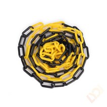 안전 주차 금지 표시 플라스틱 사슬 체인 (3M 블랙옐로우)