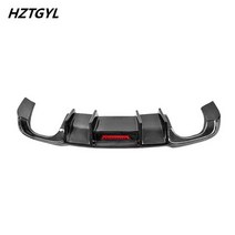 K스타일 탄소 섬유 후면 범퍼 립 턱 디퓨저 아우디 A3 Sline 자동차 바디 키트 2013-2016, 01 carbon fiber