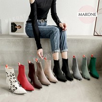 Makone 상표등록 미들힐 포인트 구두 여성구두 봄여름가을구두 니트구두 편한구두 오피스구두 출퇴근구두