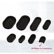 고무바킹 고무링 부싱 와셔 검은 색 타원형 양면 씰 그로밋 1327mm-5075mm, 40x83mm(1개)