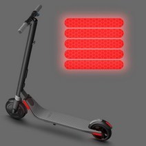 나인봇 ES1 ES2 ES3 ES4 E22 E25 시리즈 전기 스쿠터용 반사 스티커 6 색 PVC 킥 스쿠터 부품 액세서리 4 개, Red