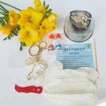 캔 진주조개 액세서리 만들기 DIY 키트 체험 홈스쿨링, 은목걸이 7번