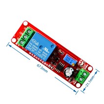 12V 지연 전도 스위치 릴레이 모듈 로봇 지능형 자동차 1-10 s NE555 타이머 조절, 한개옵션0