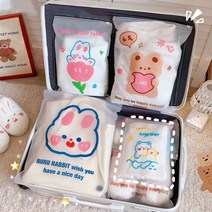 캐리어 정리 파우치 캐릭터 여행용 지퍼백8종세트, 단품, 단일옵션