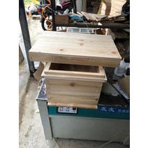 토종벌통 벌집 벌꿀 중형 전나무 상자 건조 작은 7 프레임 상자 사육 왕 상자 양봉, 외부 51.34.26 두께의 2.0 상자 링과 파