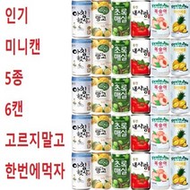 [한번에먹자] 캔음료수 미니캔 모음 아침햇살+내사랑토마토+자연은망고+프레주파인애플+프레주복숭아+초록매실 혼합 30캔 배달 업소용 노래방 당구장 리뷰이벤트 사무실 비품