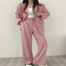 명품스타일 여성정장 의류 투피스 블레이저 패션 캐주얼 재킷 바지