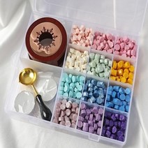 실링왁스diy세트 실링왁스 비즈왁스 청첩장 편지 선물꾸미기 도장 씰링DIY키트, 실링왁스 기초세트, 실링왁스 기초세트
