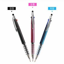(국산)코리아5링니들3색터치펜 니들볼펜(3개 1세트), 단품