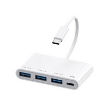 서피스독 유형 c otg 어댑터 4 포트 허브 분배기 usb c to usb3.0 2.0 macbook 표면 용 데이터 전송 도크 어댑터 samsung s21 dex, USB C 플러그