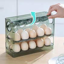 3단 30구 계란보관함 대용량 자동계란트레이 달걀보관함 유통기한확인 달걀트레이, No.01 3단 30구 계란보관함