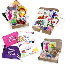 [필아트샵]융합누리과정 감성발달 4종 미술반제품 만들기 놀이 패키지, 통합누리과정 두뇌발달 4종 미술 DIY 만들기