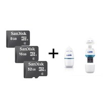 샌디스크 마이크로 SD 메모리카드 SDSDQM LUNA OTG 리더기 사은품 증정, 32GB