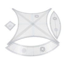 1 재봉틀 패치 워크 결혼식을위한 아크릴 퀼트 템플릿, 맑은