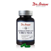 징코 오메가3 은행잎추출물 병풀잎추출물 폴리보놀배당체 360mg, 1박스, 60캡슐(1일1캡슐 2개월분)