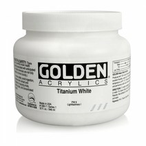골덴 최고급 아크릴물감 946ml 1380 Titanium White