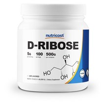 [gms파문석조] 뉴트리코스트 D-리보오스 500g 1개 1서빙 5g 100회분 D-Ribose Powder [500 GMS]