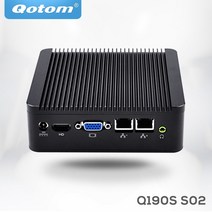 Qotom미니컴퓨터듀얼기가비트lan셀러론j1900쿼드코어팬리스4usb블루레이p, 한개옵션0