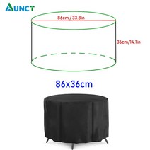 코너 야외 소파 커버 정원 등나무 코너 가구 커버 V 모양 방수 소파 보호 세트 다목적 먼지 커버, 라운드 86x36cm