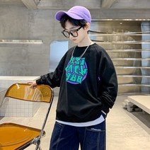 베베초롱 남아 스트리트 후드 2022 키즈 건달양기 패션 상의 보이 춘추 이너셔츠 아동복