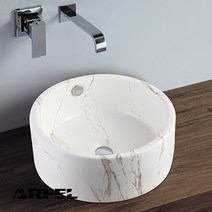 아르펠 탑볼 원형 대리석무늬세라믹도기세면대H-217-B, 선택안함, 직관트랩