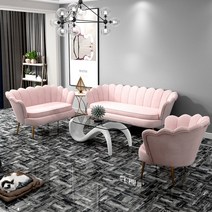 편한1인용쇼파 2인용 3인용 엔틱 패브릭 오늘의집 미니 라운지 소파, A + 1인