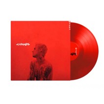 저스틴비버 2LP Changes 앨범 레드 컬러 바이닐 Justin Bieber