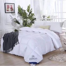 힐튼 호텔 고함량 혼합 거위털 웰론 겨울 이불, 그레이