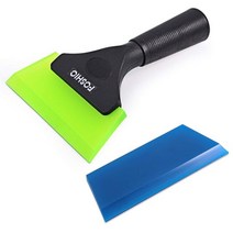 foshio auto magic handle car ice scraper 눈 삽 창 주방 욕실 물 와이퍼 청소 도구 vinyl wrap tint squeegee, 초록